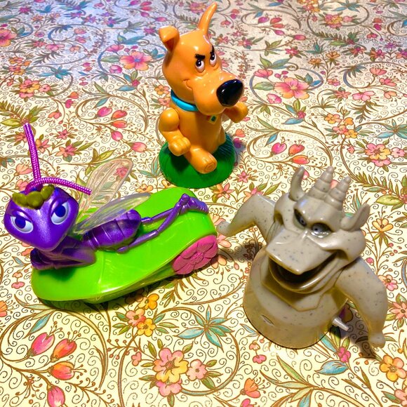 Other - 3 Vintage Toys: “A Bug’s Life”; “Scooby-Do”; and “Hugo” from Hunchback of Notre